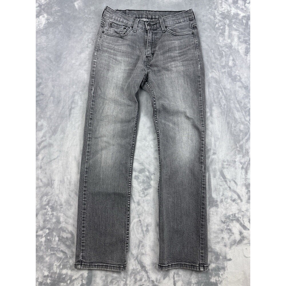 Levis 514 Jeans Men’s Size 28x30 Gray Straight Leg Grunge Punk